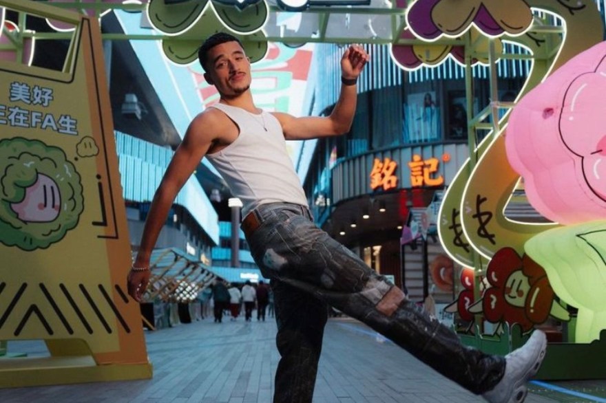 Ethan Hussey is expressing himself on and off the athletics track